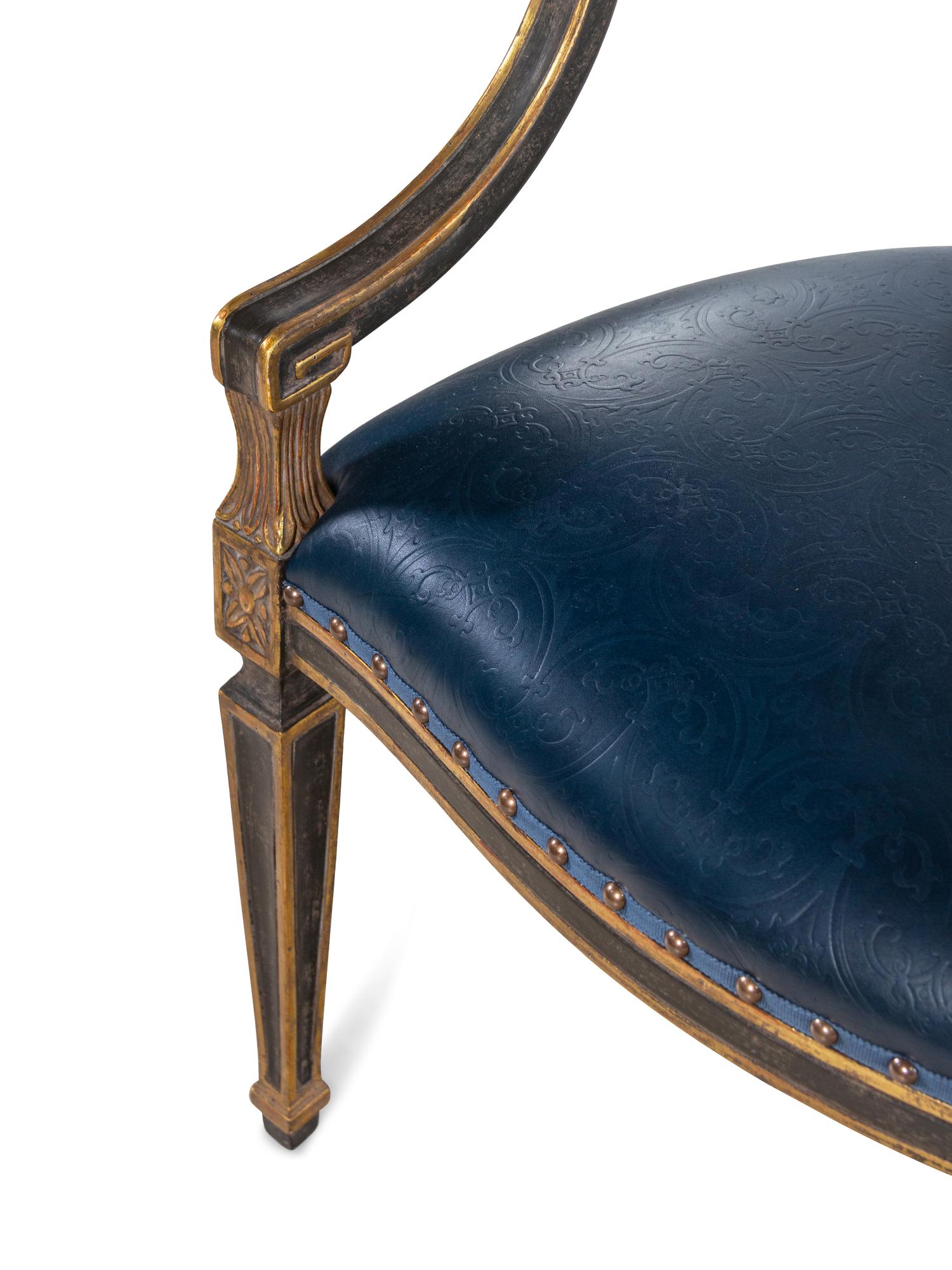 A Set of Ten Dennis & Leen Painted Dining Chairs