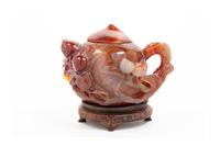 A Chinese Agate Teapot