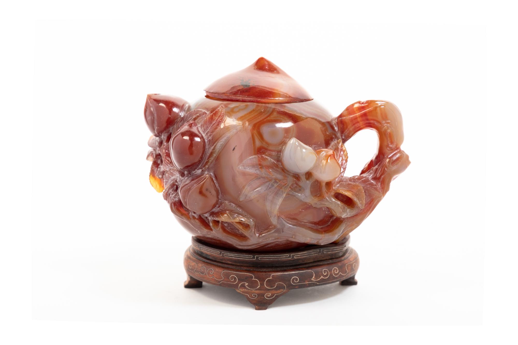 A Chinese Agate Teapot