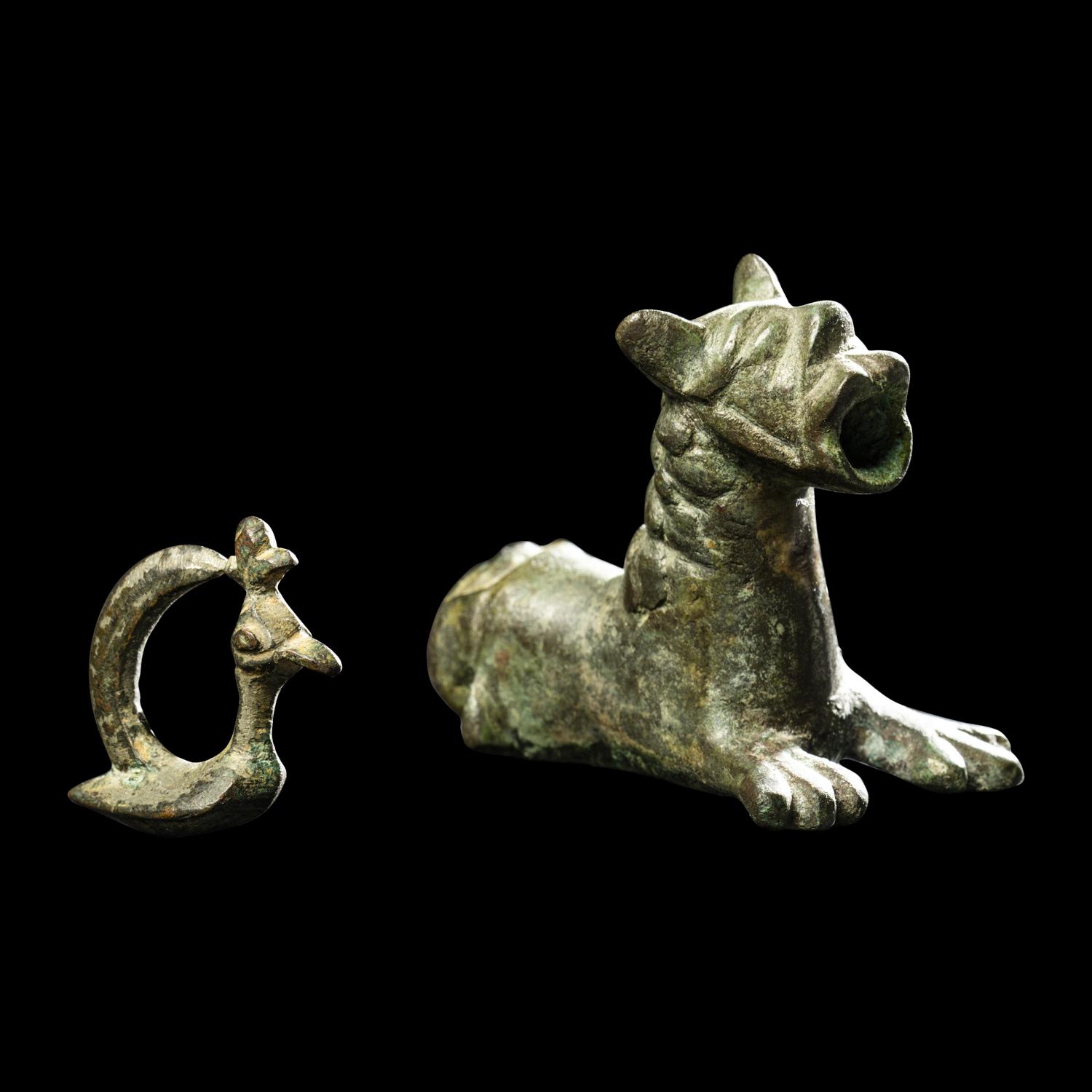 Two Near Eastern Bronze Animals