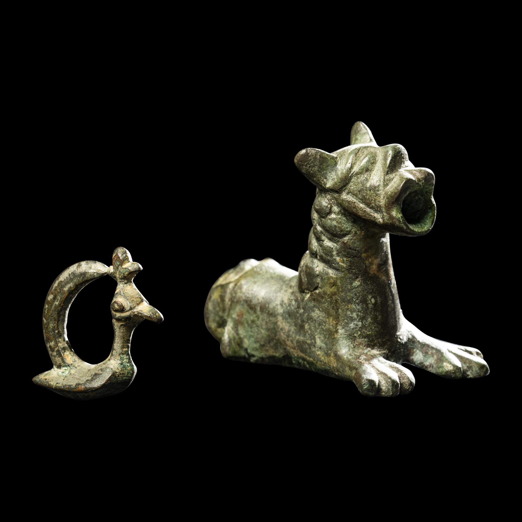 Two Near Eastern Bronze Animals