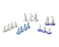 A Collection of Wedgwood Jasperware Chess Pieces