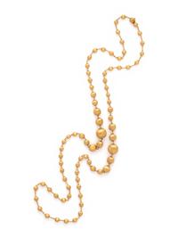 MARCO BICEGO, YELLOW GOLD 'AFRICA' NECKLACE