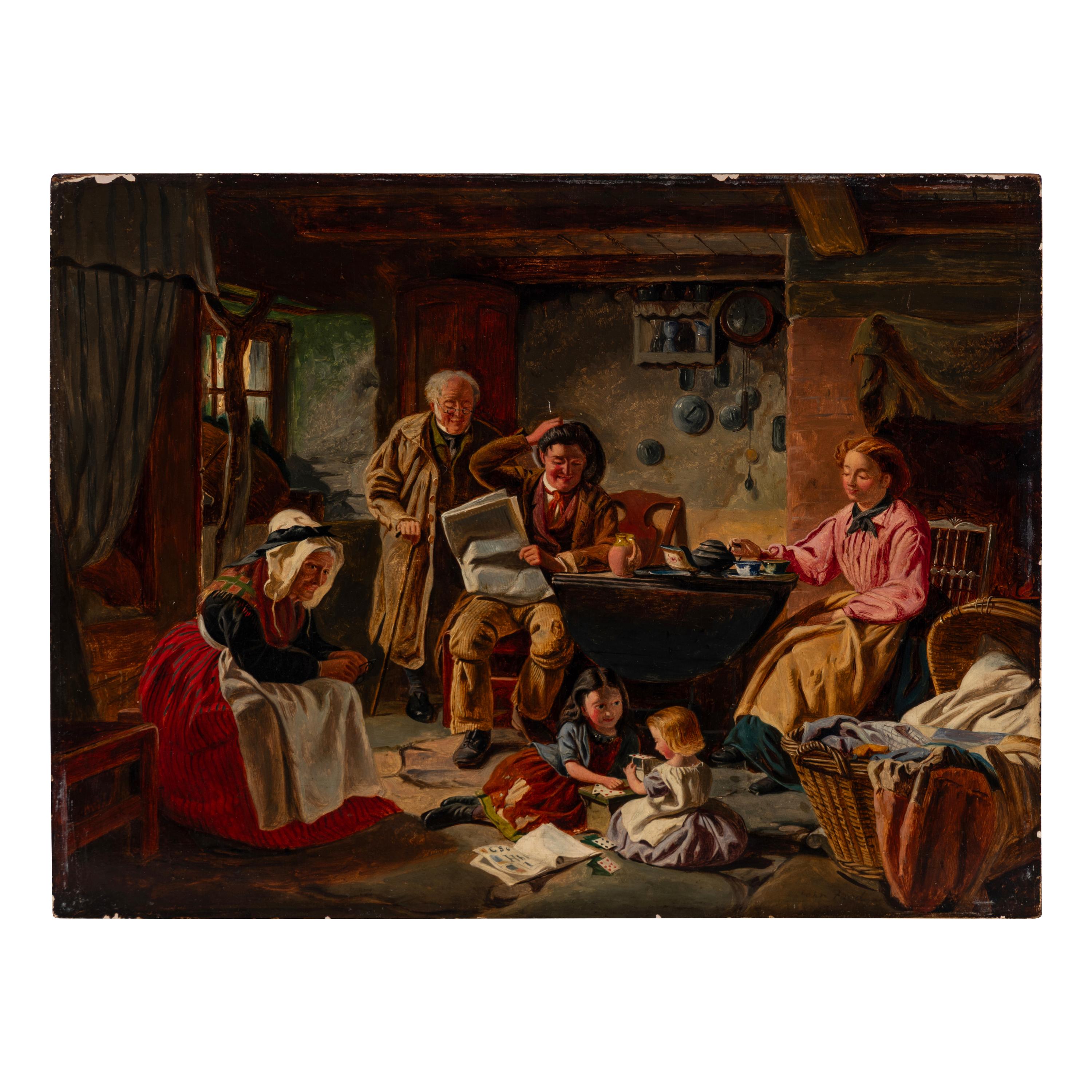John Faed (Scottish, 1820–1902) — A Happy Family