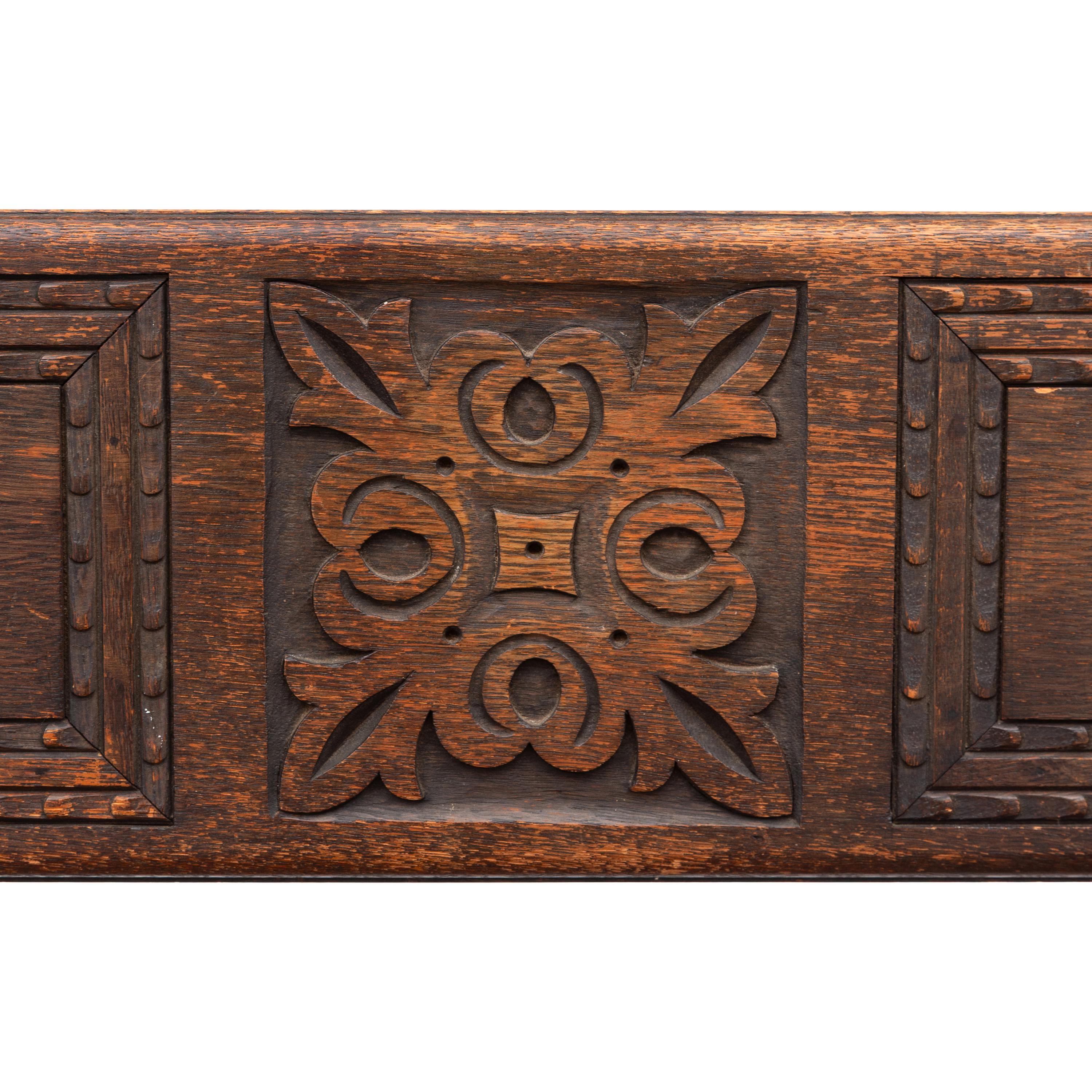 An Italian Oak Hall Bench