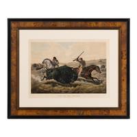 Currier and Ives, publishers -- After Arthur F. Tait Life on the Prairie: The Buffalo Hunt , 1862. (G.3796)
