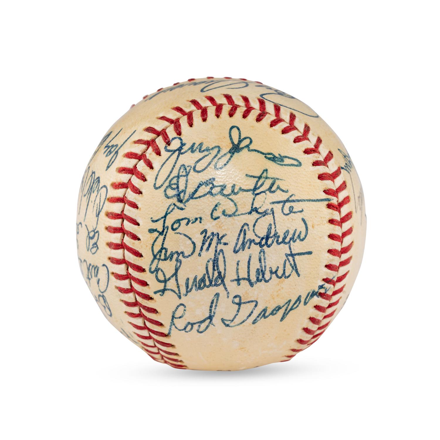 A 1967 Williamsport Mets Team Signed Autograph Baseball