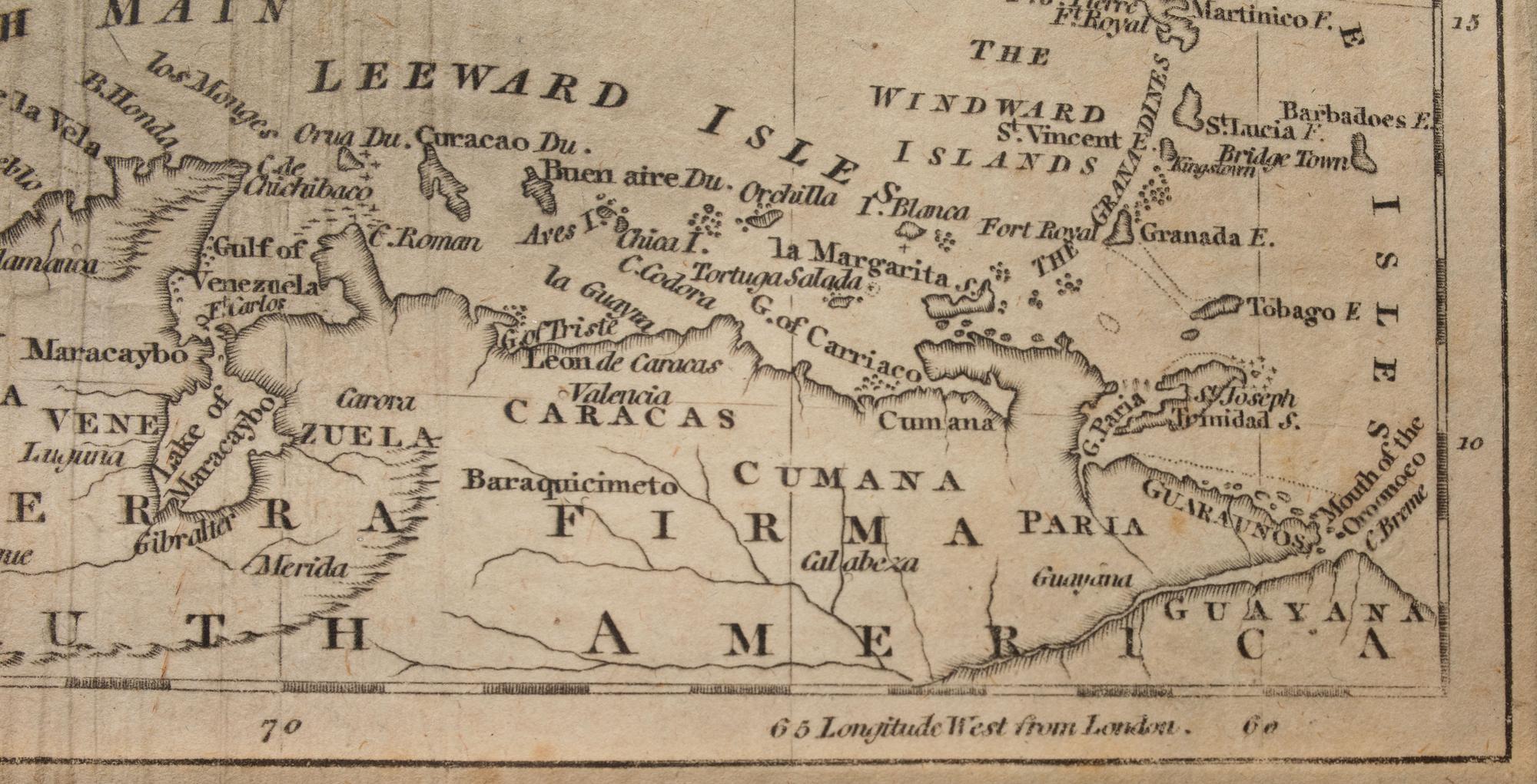 [CENTRAL AMERICA] Three maps of the Southeastern United States, the Caribbean, and Central America.
