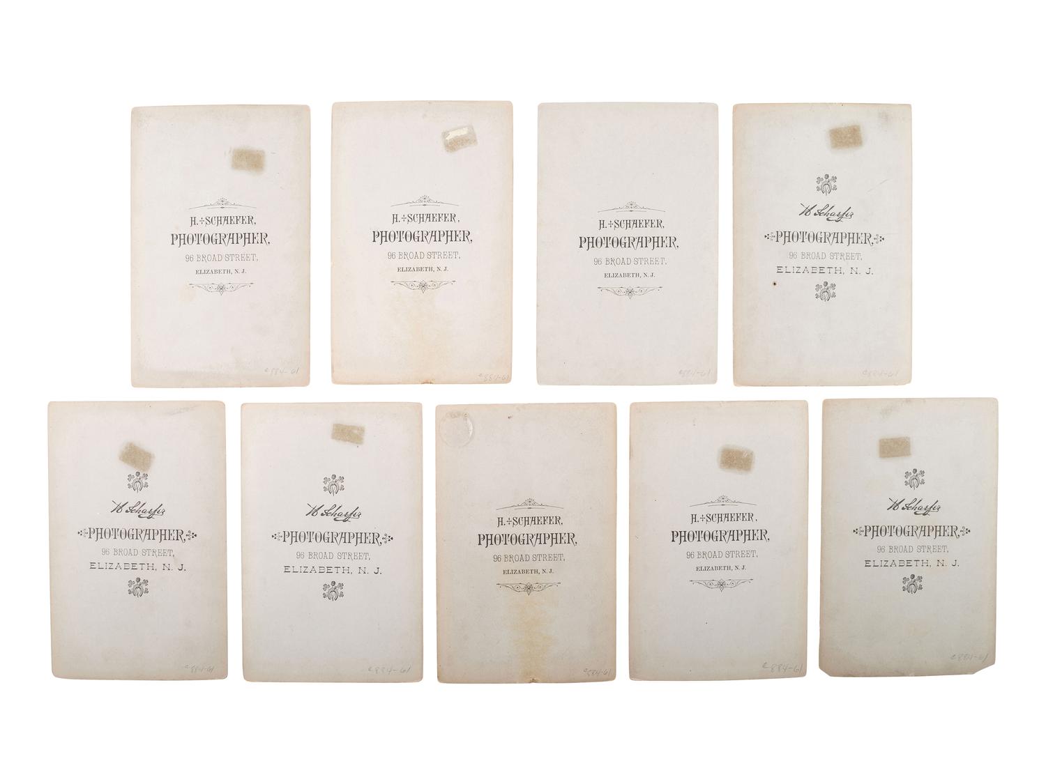 [EARLY PHOTOGRAPHY] -- [OCCUPATIONAL]. A group of 17 photographs of policemen, including: