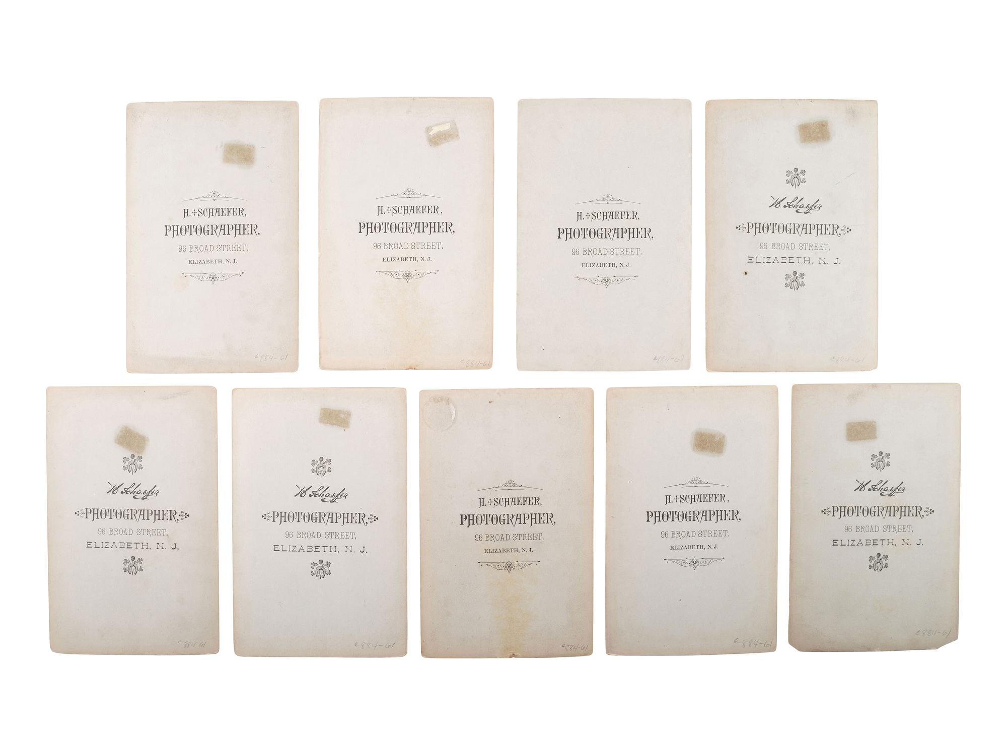 [EARLY PHOTOGRAPHY] -- [OCCUPATIONAL]. A group of 17 photographs of policemen, including: