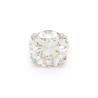 AN IMPORTANT DIAMOND AND PLATINUM RING