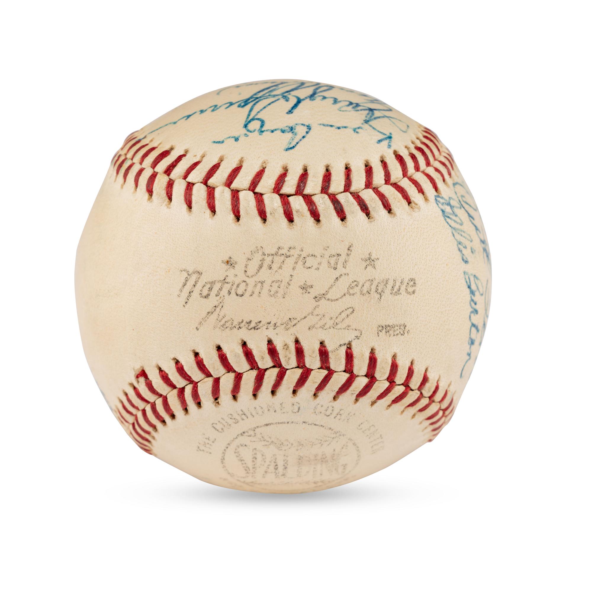 A 1960 St. Louis Cardinals Team Signed Autograph Baseball (Beckett Authentication Services)