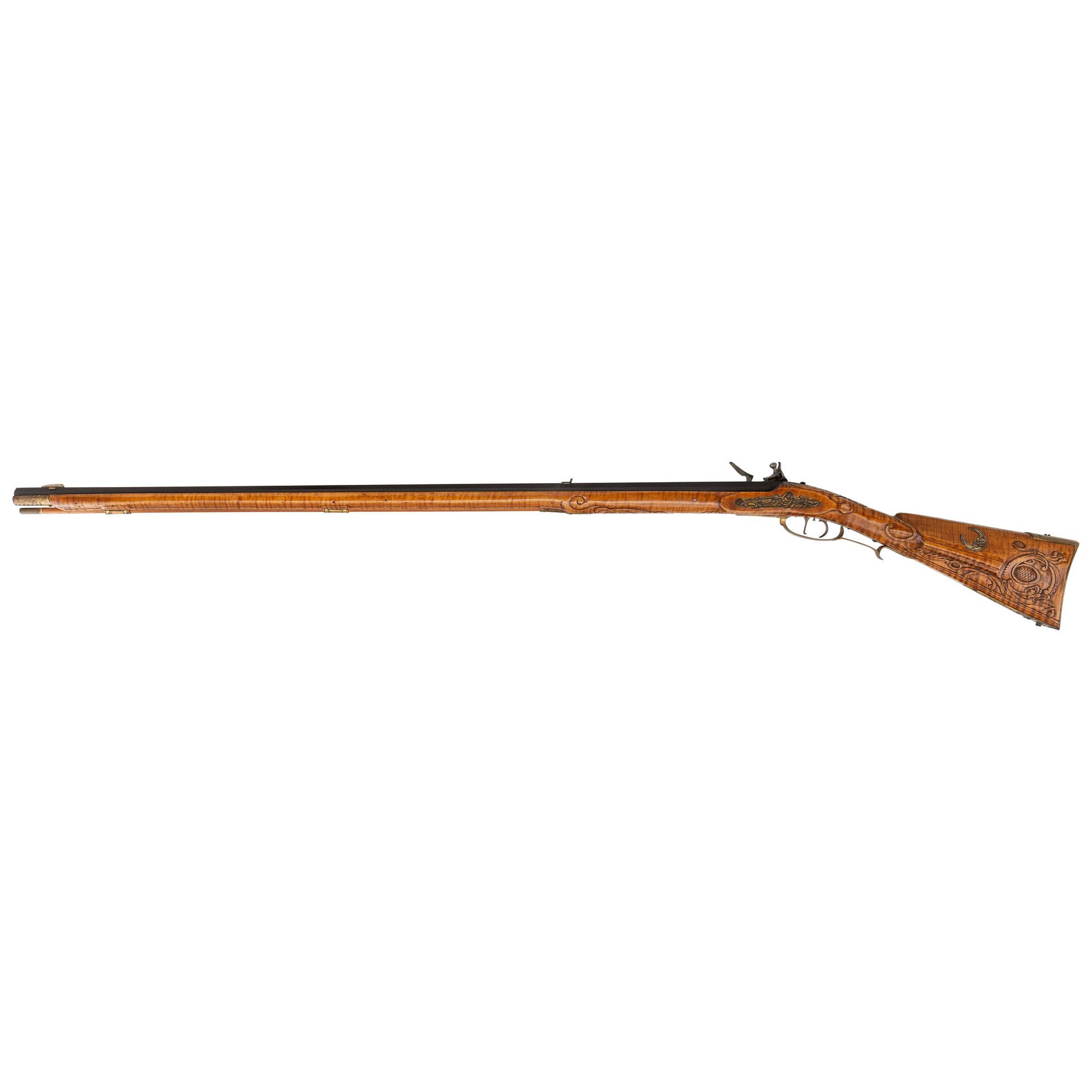 Contemporary York County-Style Fullstock Flintlock Kentucky Long Rifle