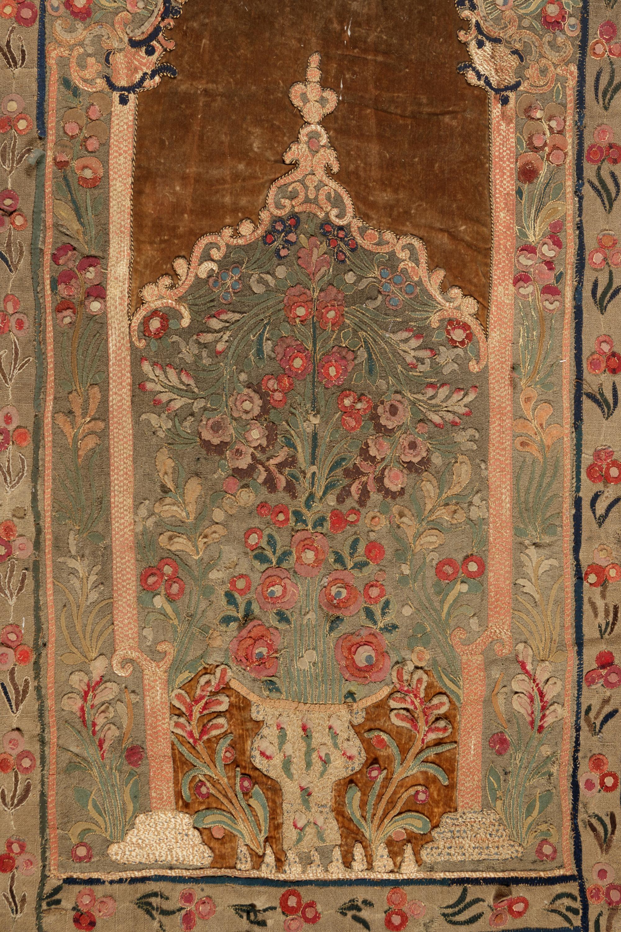 A Continental Embroidered Panel