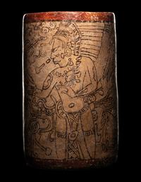 A Maya Codex Style Cylinder Vessel