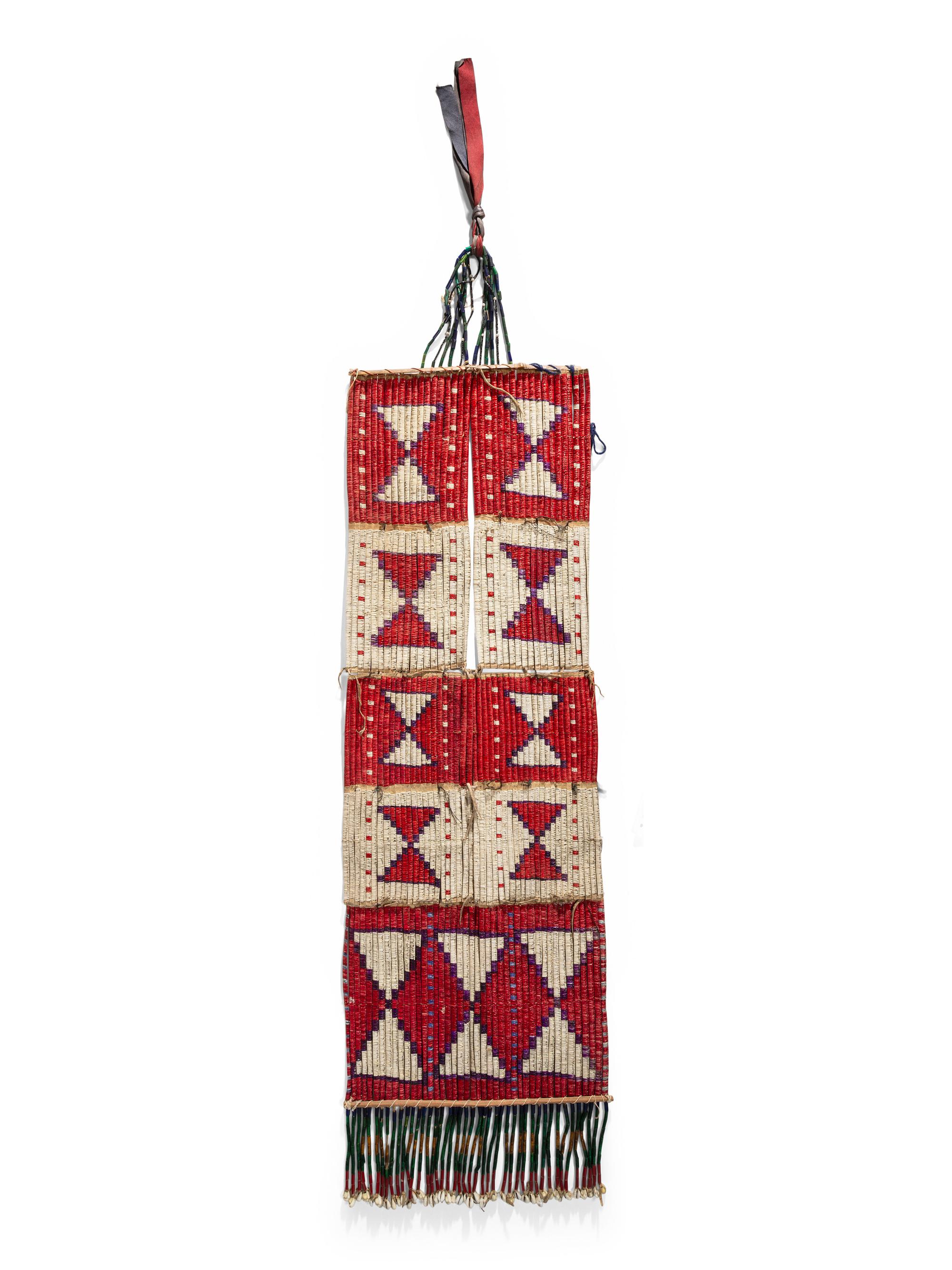 Sioux Woman's Quilled Breastplate