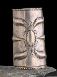Large Stamped Navajo Cuff Bracelet