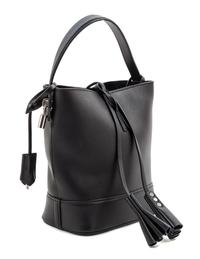 A Louis Vuitton Black Leather Cuir Nuance Tote, 7" x 9" x 4.25"; Handle drop: 4.5".
