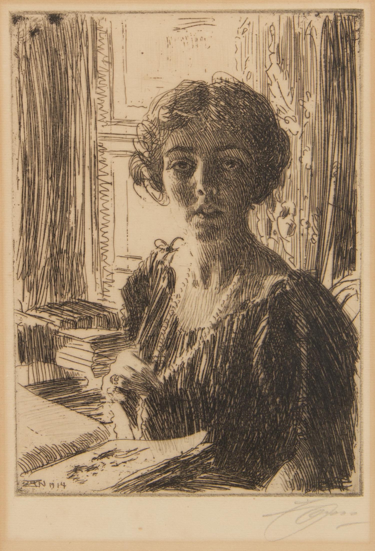 Anders Zorn, (Swedish, 1860-1920), Crown Princess Margaret of Sweden, 1914