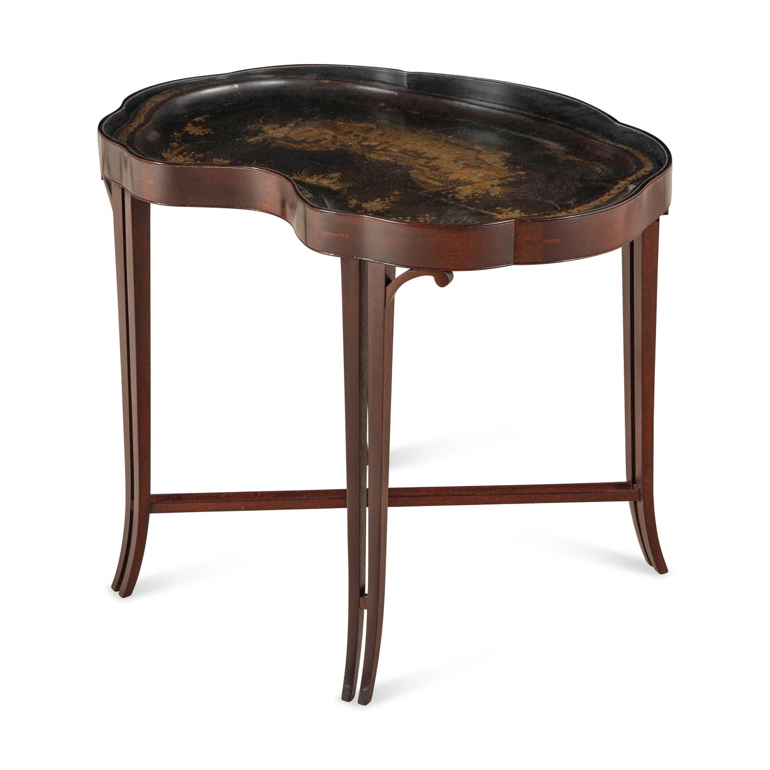 A Chinese Export Lacquer Tray Table
