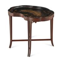 A Chinese Export Lacquer Tray Table