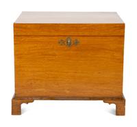 An English Brass Mounted Satinwood Cellarette — 19TH CENTURY