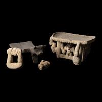 Four Costa Rican Volcanic Stone Items