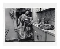 Gladys in Kitchen Window with Boy, Brooklyn , 1978; printed ca. 1978