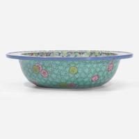 A Chinese Yixing famille rose-enameled basin 粉彩瓷盆 Qing dynasty, 19th century ? ????