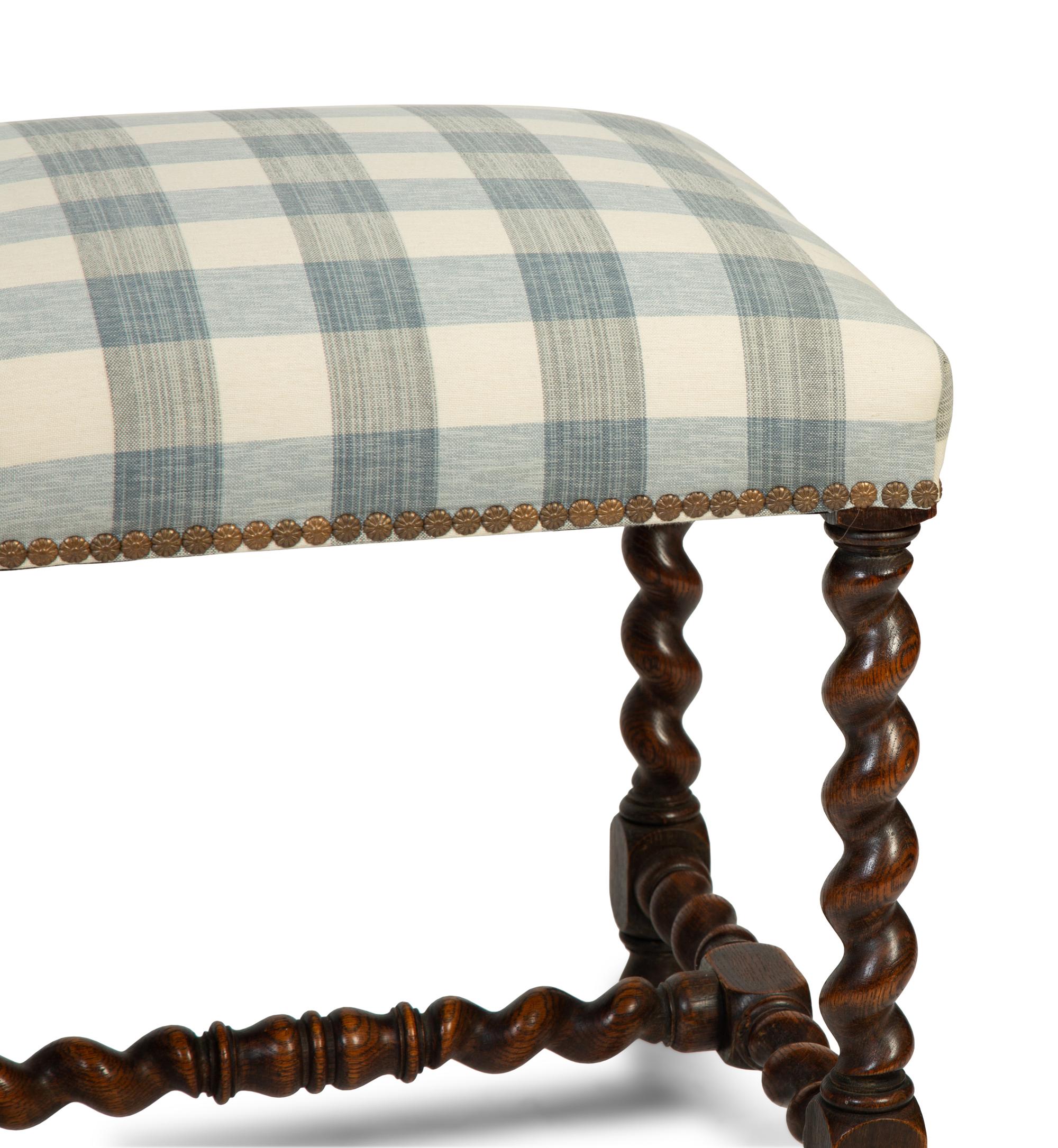 A Pair of Jacobean Style Stools — 19TH CENTURY