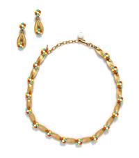 A Group of Trifari Costume Jewelry,