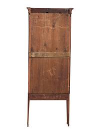 A Late George III Inlaid Mahogany Vitrine Cabinet