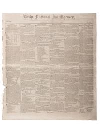 [SLAVERY & ABOLITION]. Advertisements for the return of freedom seekers published in 7 issues of The National Intelligencer . Washington, DC: 1831-1858.