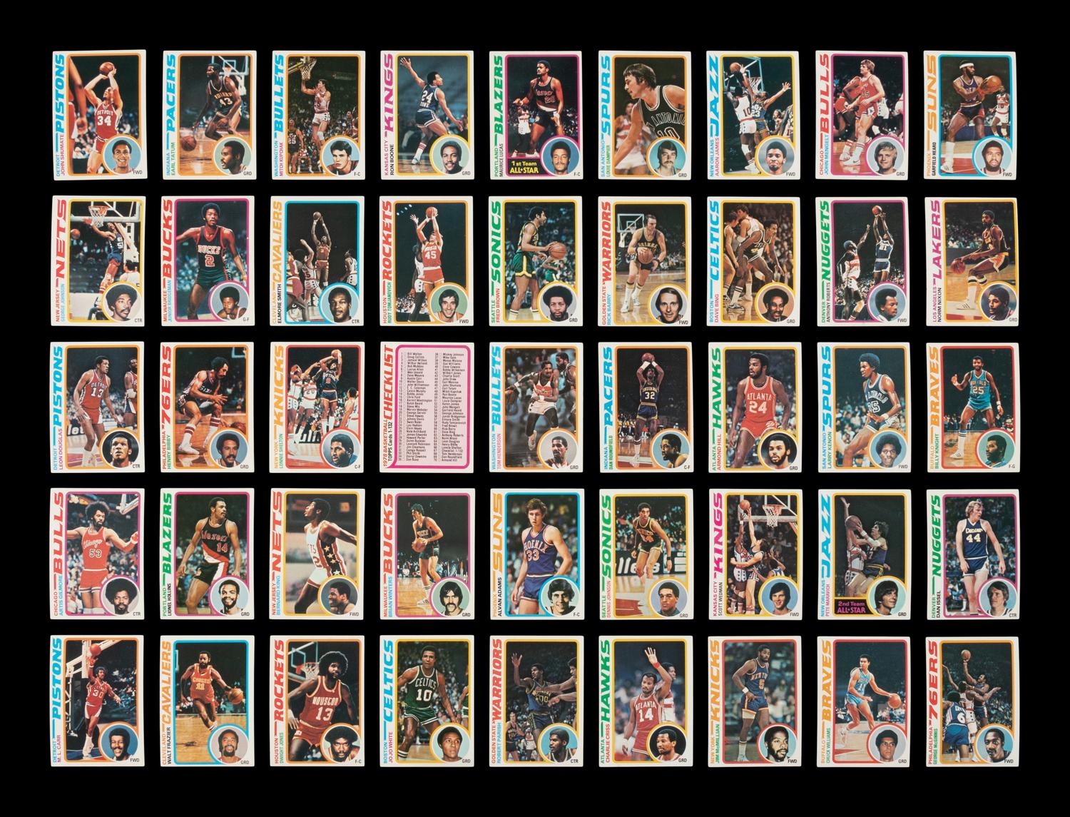 A Complete Set of 1978-79 Topps Basketball Cards (132/132)