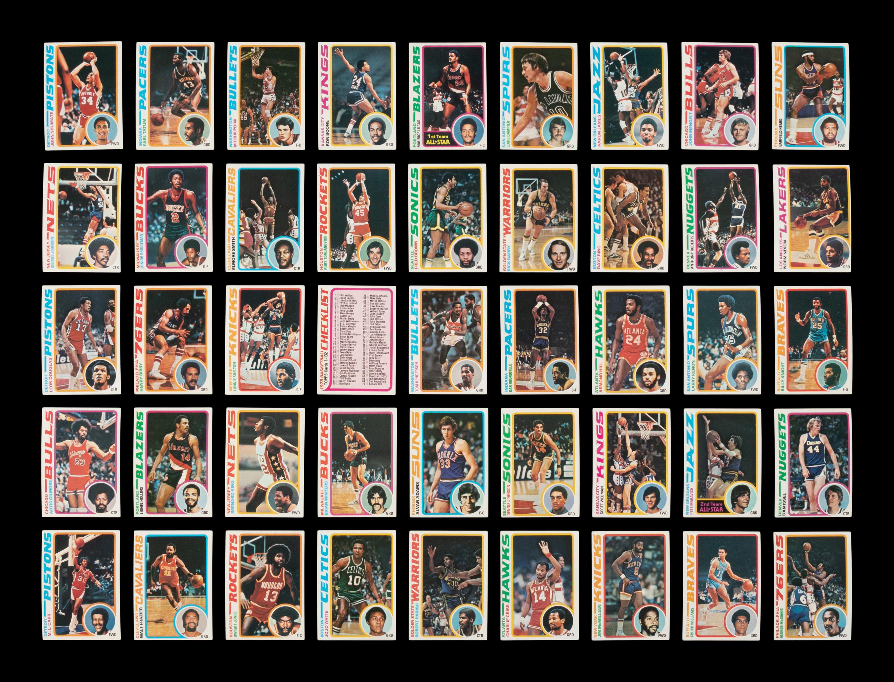 A Complete Set of 1978-79 Topps Basketball Cards (132/132)