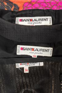 Four Saint Laurent Rive Gauche Items: Three Jackets & One Top, 1980s