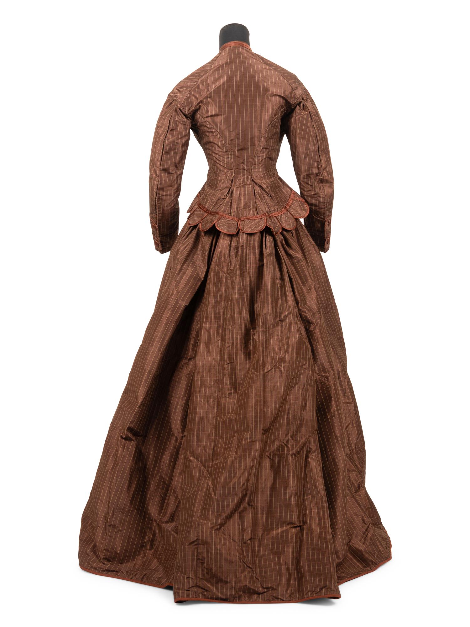Silk Taffeta Two-Piece Dress, 1878
