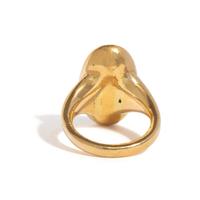 A Roman Carnelian Ring Stone with the Goddess Ceres — Set in a gold ring