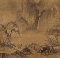 Eleven Loose Album Leaves Depicting Figures and Landscape