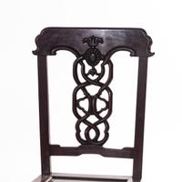 Two Chinese Export Rosewood Side Chairs