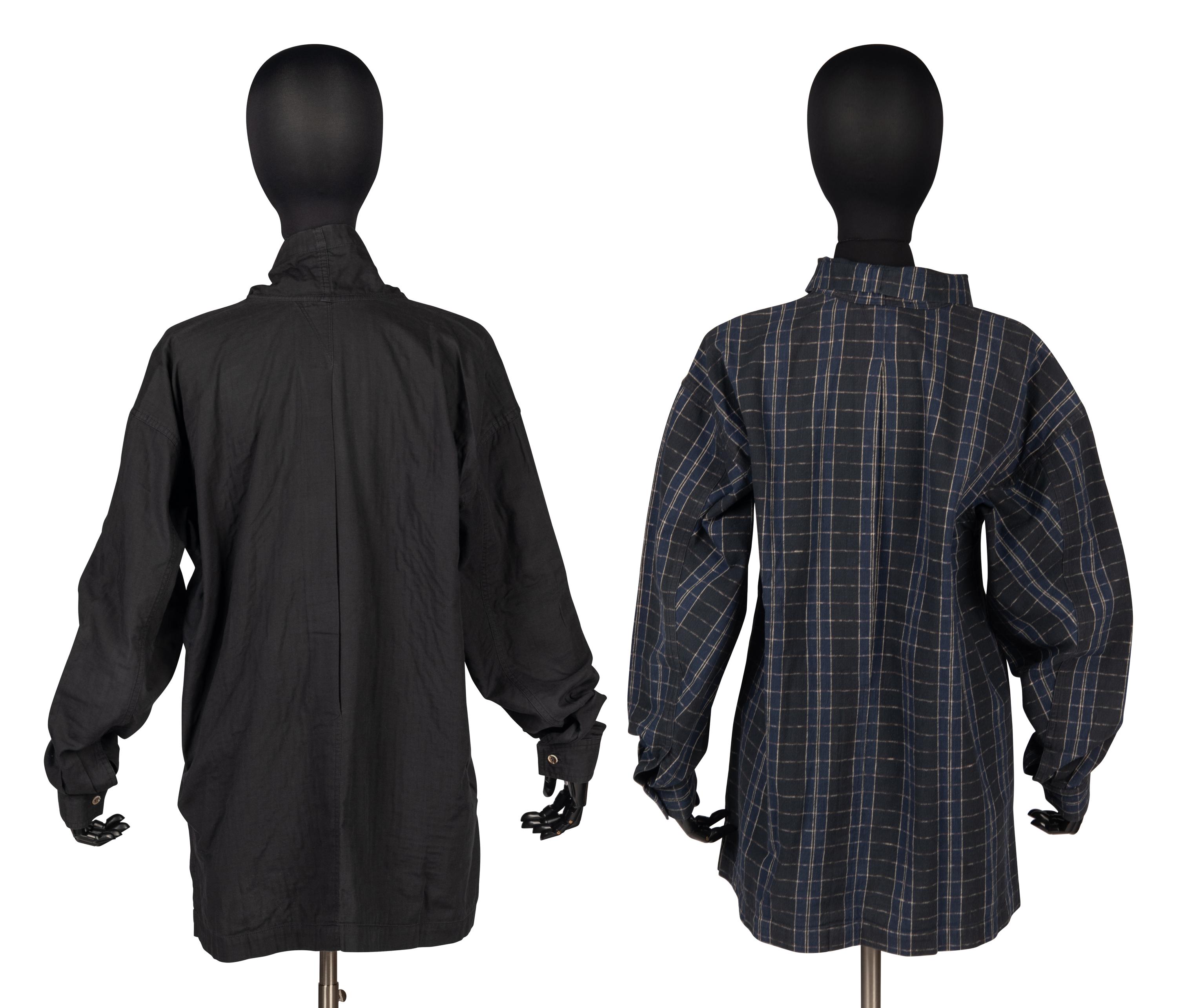 Two Men's Shirts by Issey Miyake, 1980s