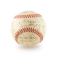 A 1950 American League All Stars Signed Autograph Baseball Including Ted Williams (Beckett Authentication Services)