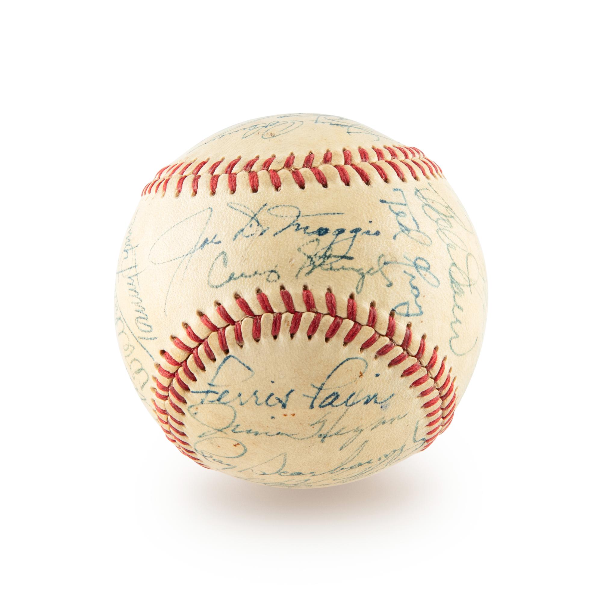 A 1950 American League All Stars Signed Autograph Baseball Including Ted Williams (Beckett Authentication Services)
