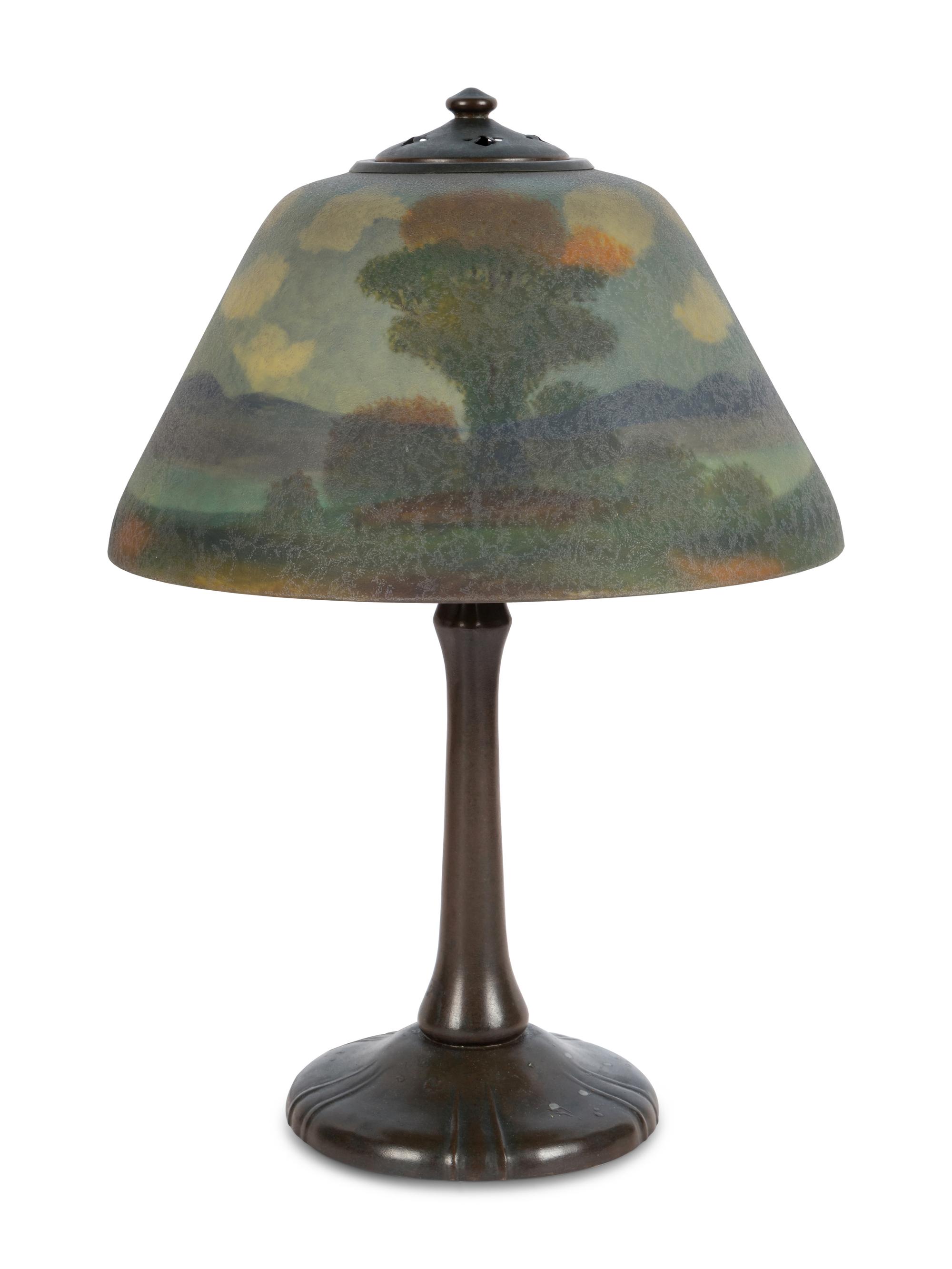 Reverse Painted Lamp