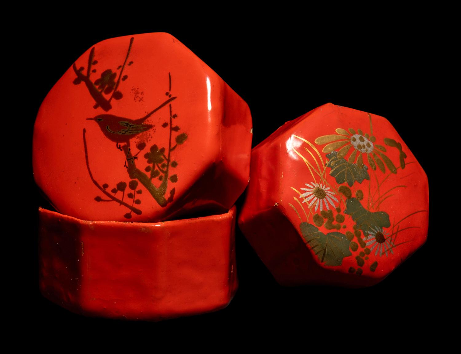 Three Japanese Covered Vessels