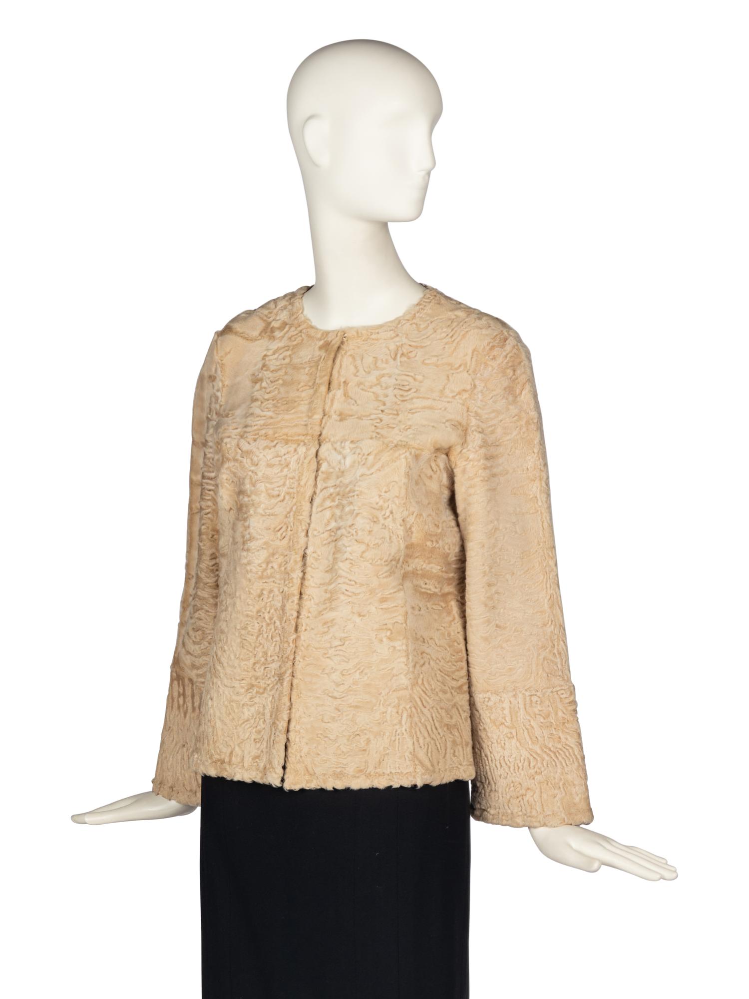 Blonde Broadtail Fur Jacket Attributed to J. Mendel