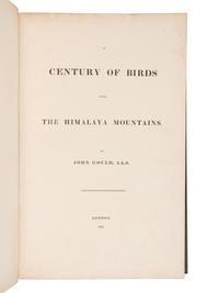 [NATURAL HISTORY]. GOULD, John (1804-1881) and Nicholas Aylward VIGORS (1787-1840). A Century of Birds from the Himalaya Mountains . London: [for the Author], 1831-[1832].