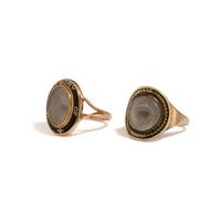 VICTORIAN, COLLECTION OF MOURNING RINGS