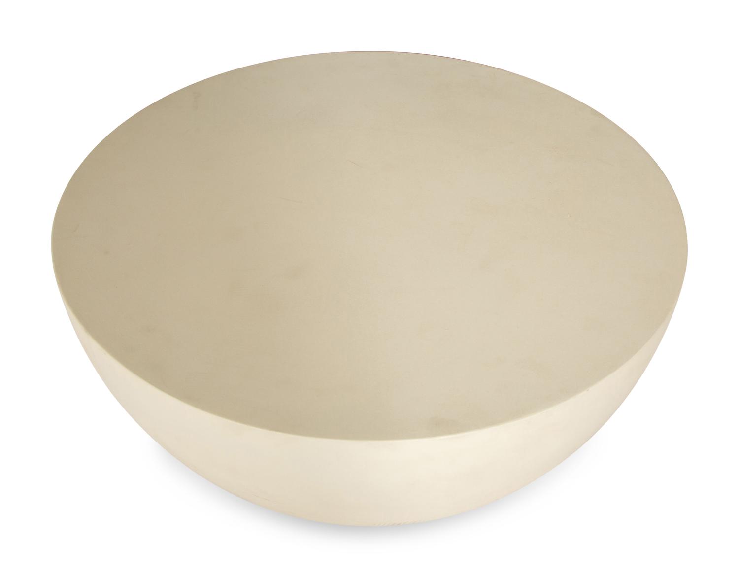 RECOMMENDED FOR DONATION - A Contemporary White Fiberglass/Resin Side Table