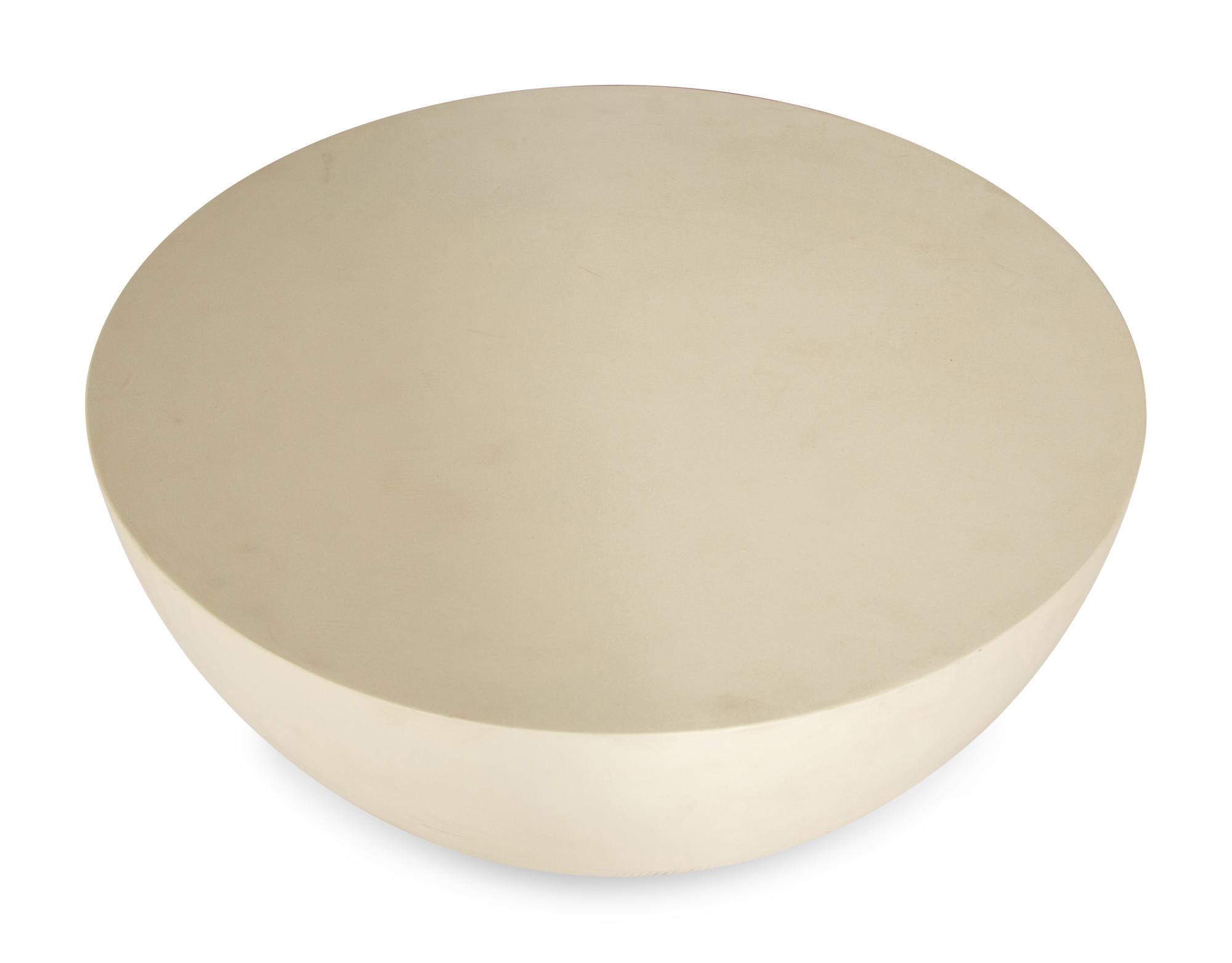 RECOMMENDED FOR DONATION - A Contemporary White Fiberglass/Resin Side Table